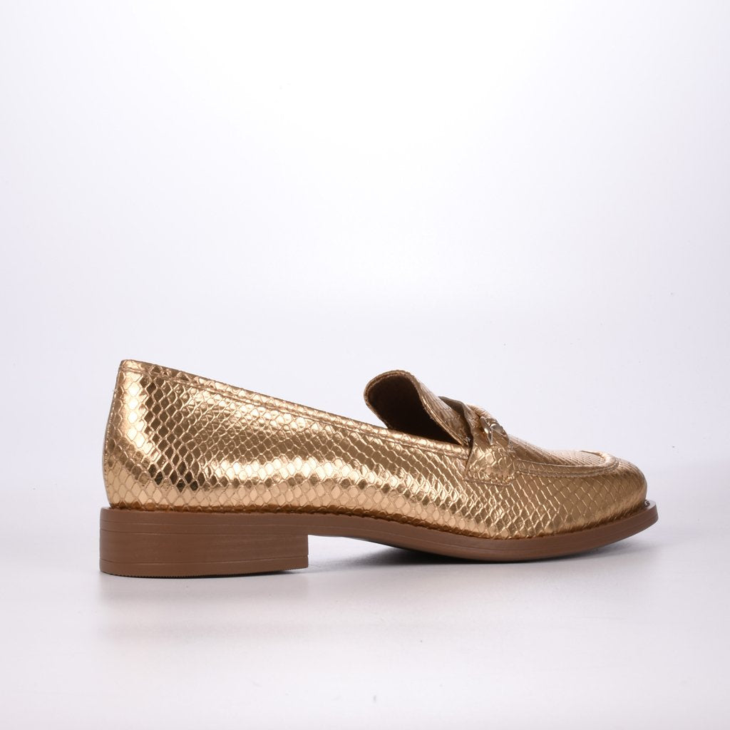 Loafer Couro Metalizado Jorge Bischoff