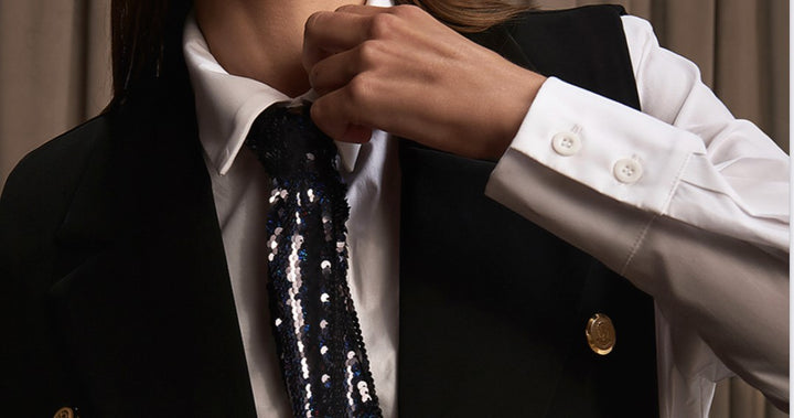 Anne Fernandes Sequin Tie