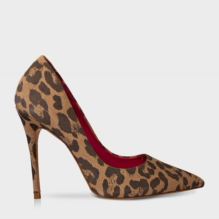 Carrano Animal Print Leather Thin Heel Scarpin